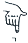 ㄱ g finger language